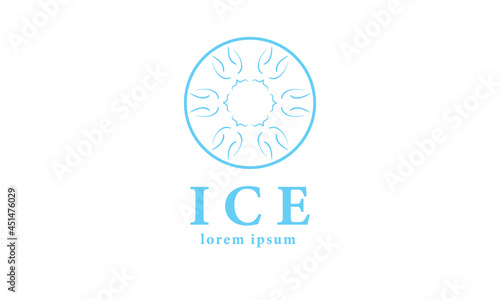 Premium ice, free, winter, logo, icon vector