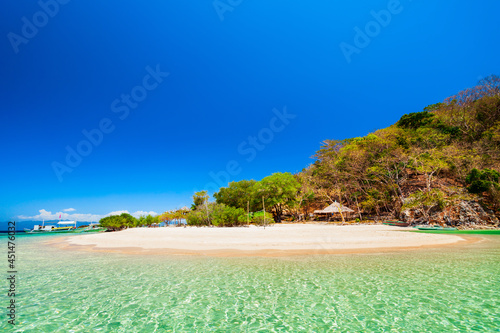 Beauty beach in Palawan island, Philippines photo