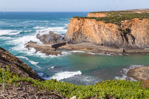 atlantic coast near of Porto das Barcas, Alentejo, Portugal