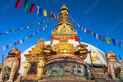 Swayambhunath Temple in Kathmandu, Nepal photo