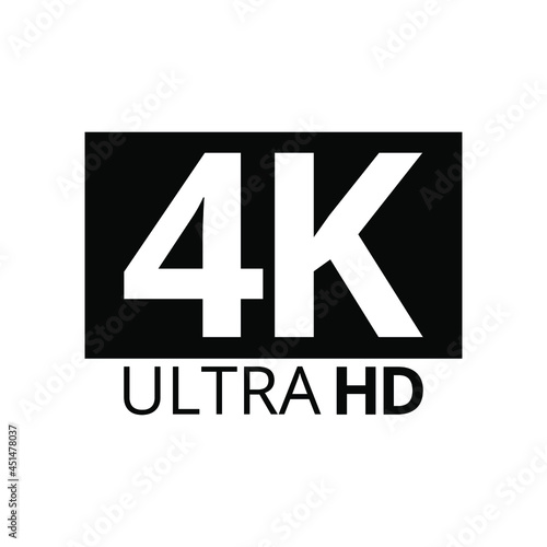 4K UHD logo vector png