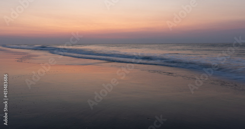 Calm abstract sunrise over the sea