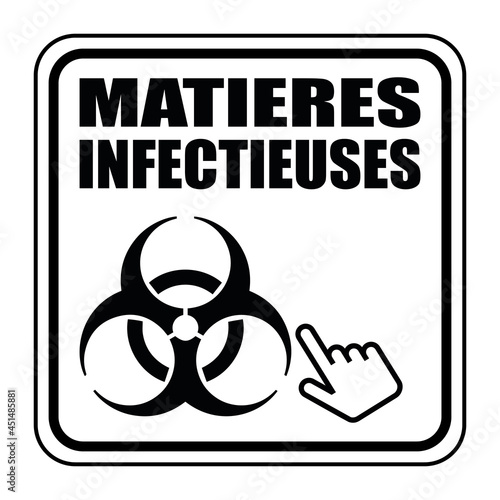 Logo matières infectieuses.