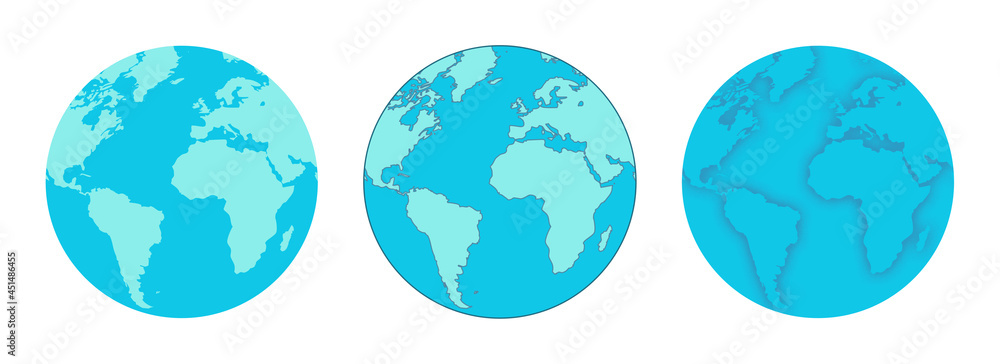 earth icon vector illustration mint simple flat earth icon vector illustration mint simple flat
