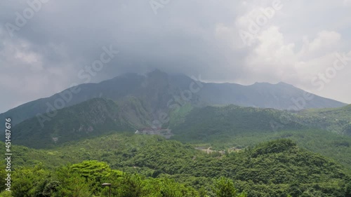 Sakurajima Volcano at Kagoshima< Kyushu, Japan photo