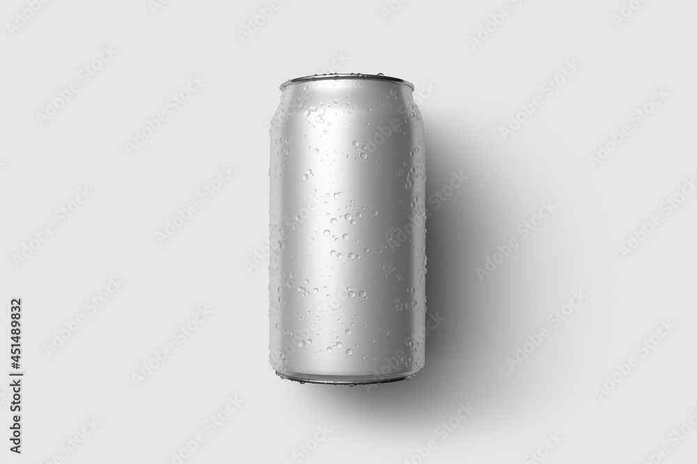350ml Energy drink soda can mockup template with water droplets, isolated on light grey background. High resolution. 350ml Energy drink soda can mockup template with water droplets, isolated on light grey background. High resolution.