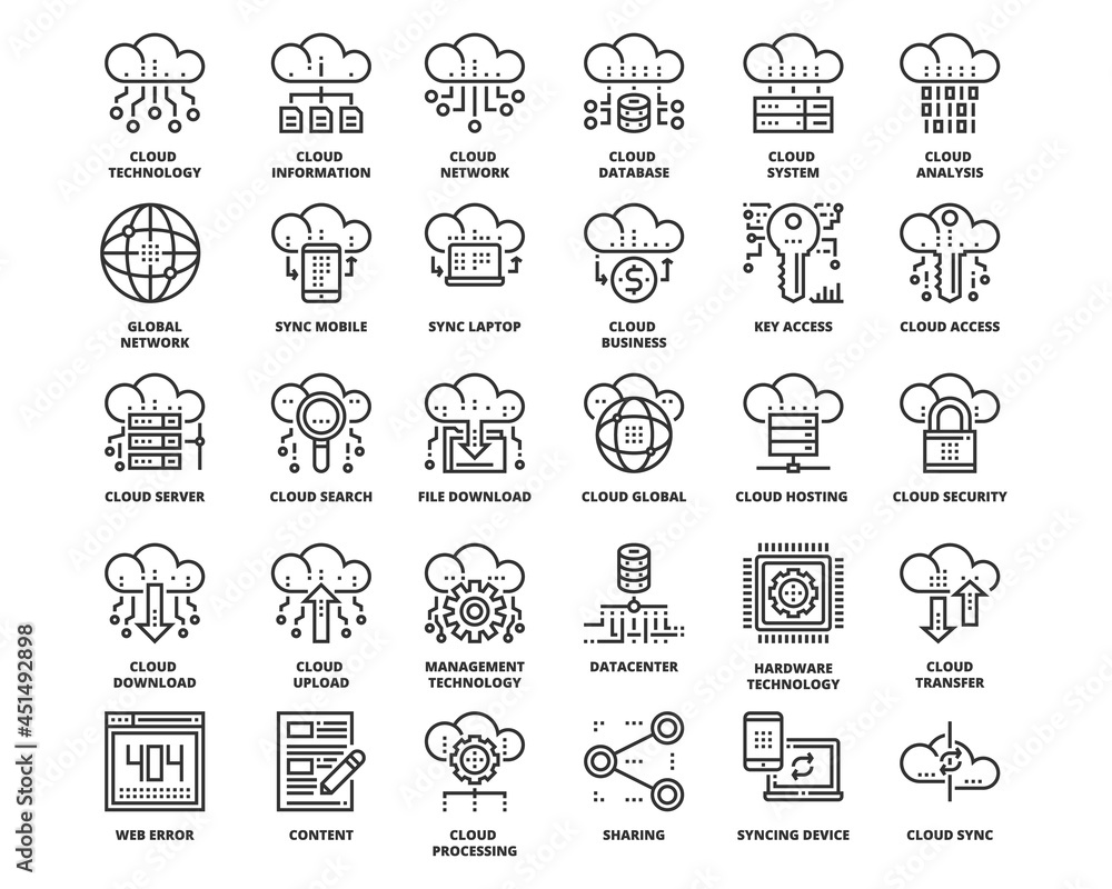 Cloud Data Technology Services Icon Cloud Data Technology Services Icon