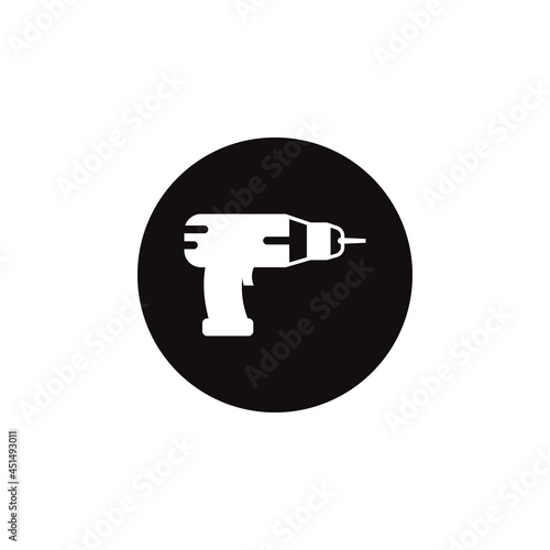 mechanical engineering work tool drill icon