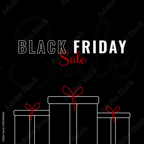 Black Friday Sale banner vector