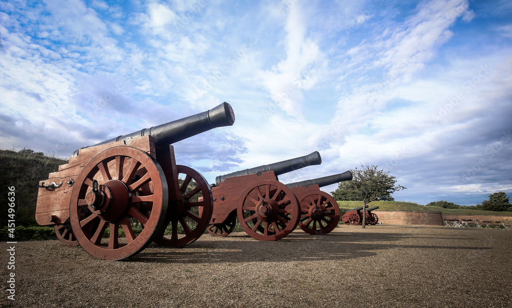 Old cannon in Helsingor castle, Denmark