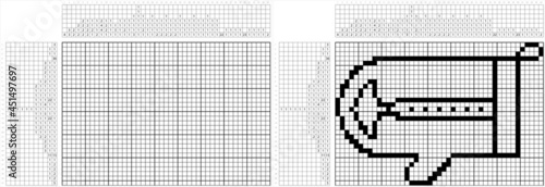 Kitchen Gloves Icon Nonogram Pixel Art M_2108002