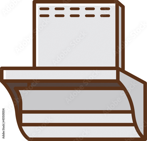 Silver range hood falcon type
