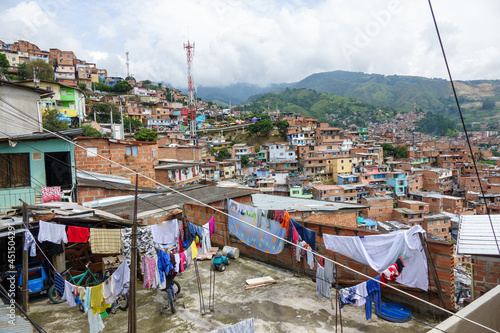 Wallpaper Mural Panoramic view of the Comunas of Medellín, Antioquia, Colombia Torontodigital.ca