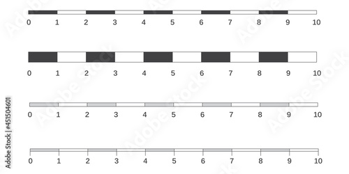 Vector map scales graphics for measuring distances