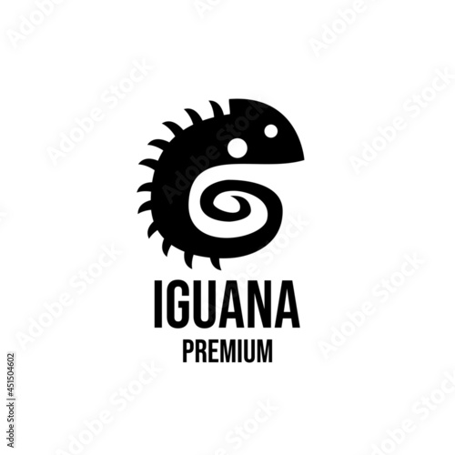 iguana logo icon design illustration vector