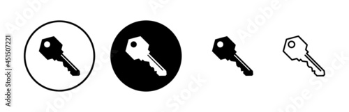 Key icons set. Key vector icon. Key symbol