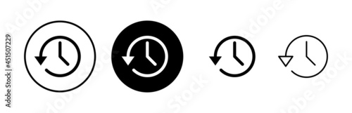 History icons set. History vector icon