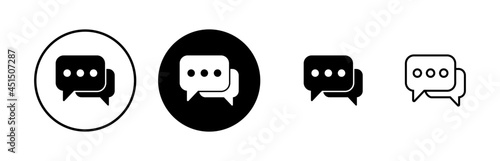 Chat icons set. Chat vector icon. Speech bubble