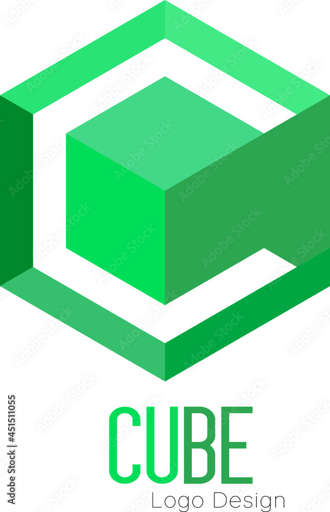 Vector illustration of abstract 3d cube Logo Design on white backgroud. Vector illustration of abstract 3d cube Logo Design on white backgroud.