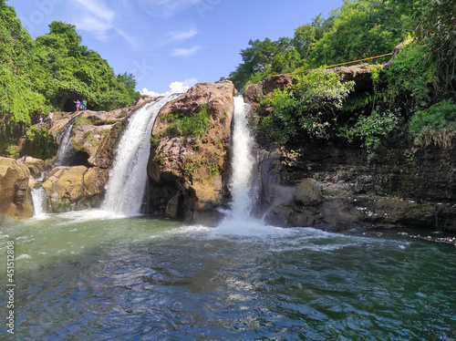 waterfall in the mountains