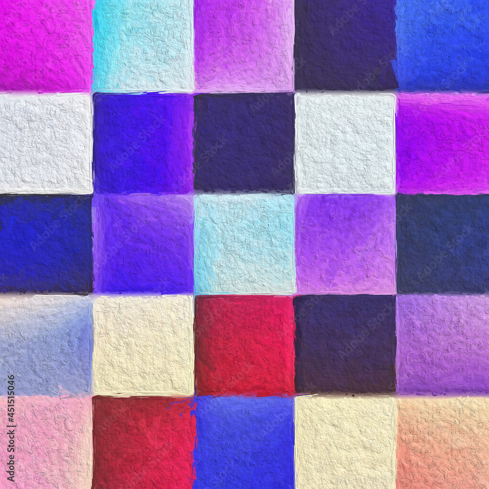 Colorful abstract mosaic with a rough texture background. Colored square pattern background. Picture for creative wallpaper or design art work. Backdrop have copy space for text. Colorful abstract mosaic with a rough texture background. Colored square pattern background. Picture for creative wallpaper or design art work. Backdrop have copy space for text.