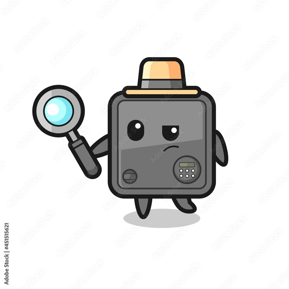 safe box detective character is analyzing a case safe box detective character is analyzing a case
