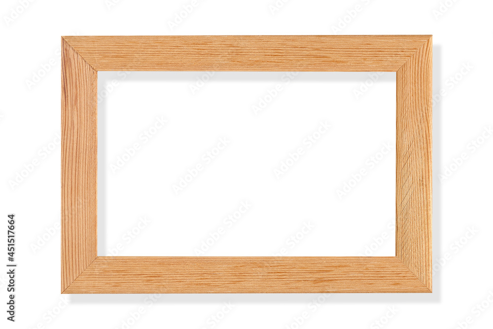 Wooden frame isolated on white background , clipping path included use for graphic design. Wooden frame isolated on white background , clipping path included use for graphic design.
