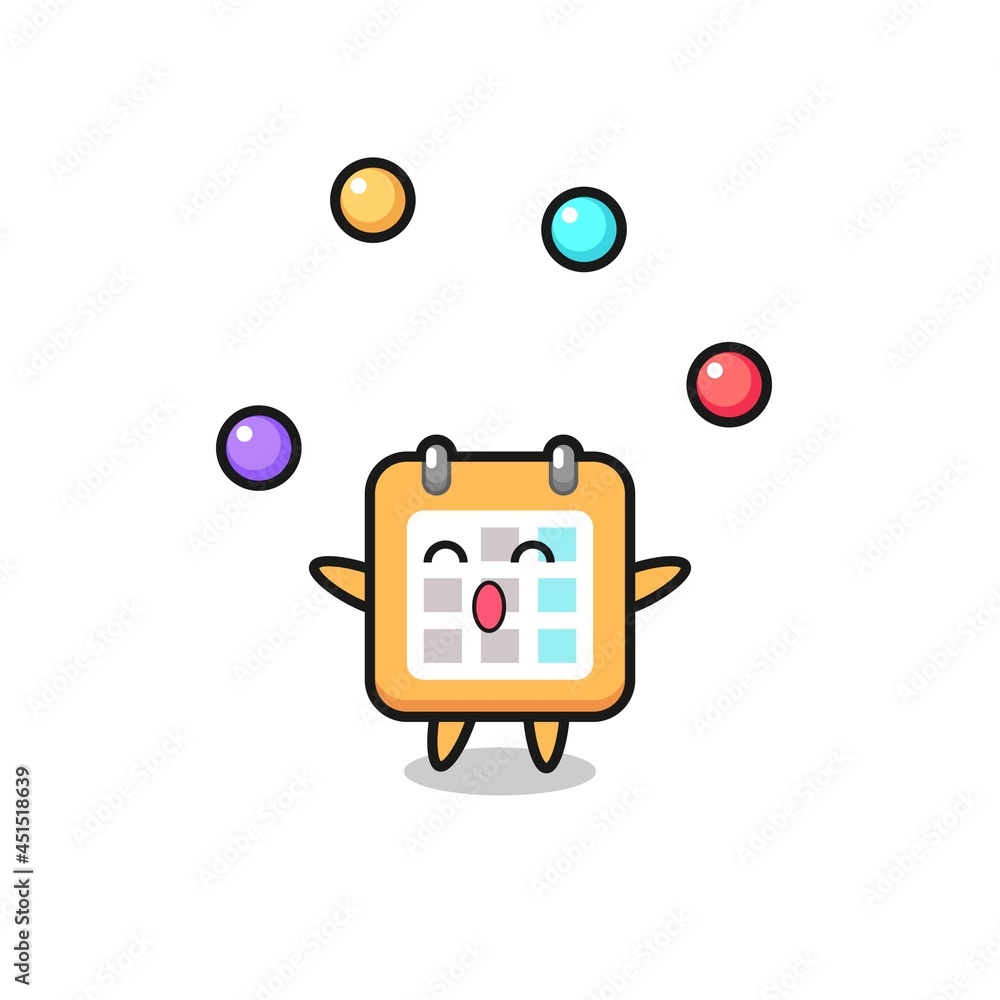 the calendar circus cartoon juggling a ball the calendar circus cartoon juggling a ball