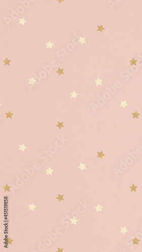 Shimmering gold star patterned background