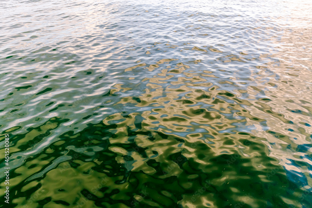 Sunlight reflecting on the ocean water