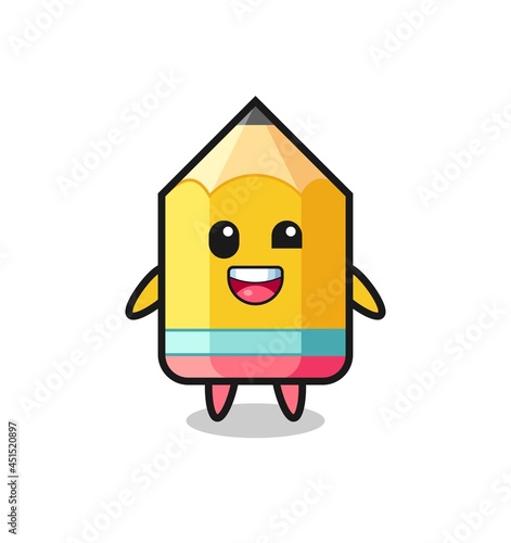 illustration of an pencil character with awkward poses