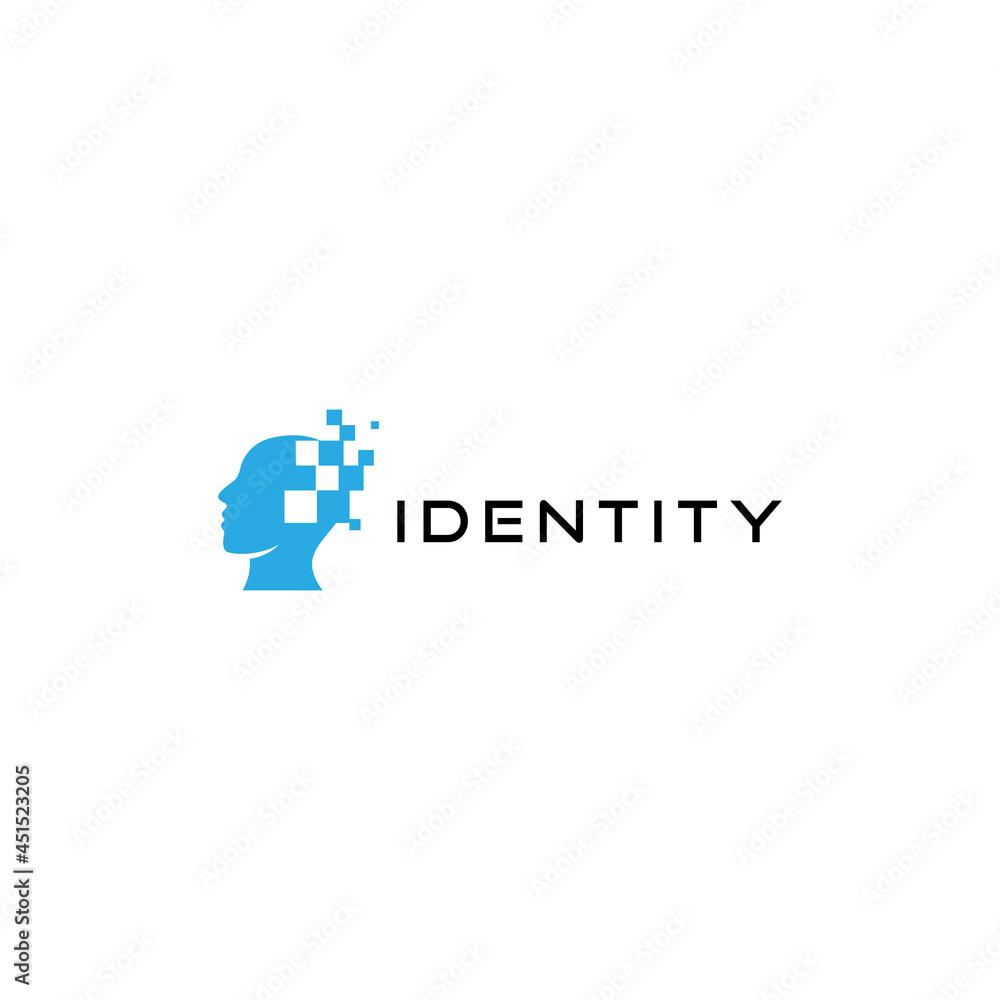 human technology logo design. logo template human technology logo design. logo template