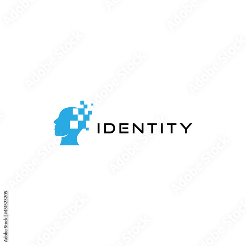 human technology logo design. logo template