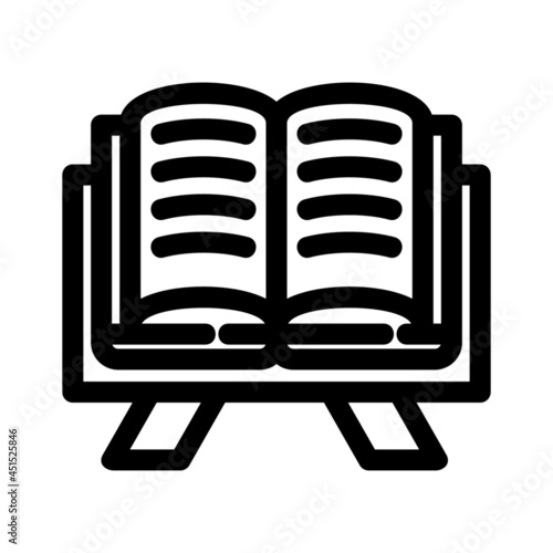 al quran icon or logo isolated sign symbol vector illustration - high quality black style vector icons
