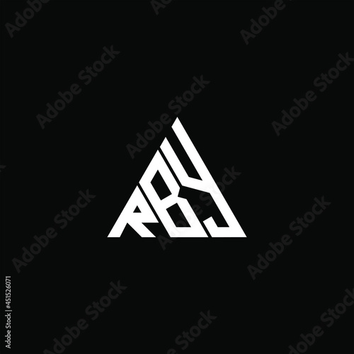 RBY letter logo creative design. RBY unique design

