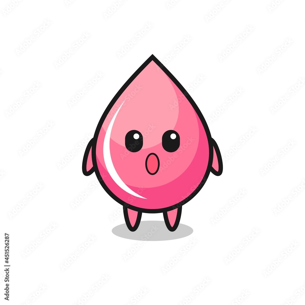 the amazed expression of the strawberry drop juice cartoon the amazed expression of the strawberry drop juice cartoon