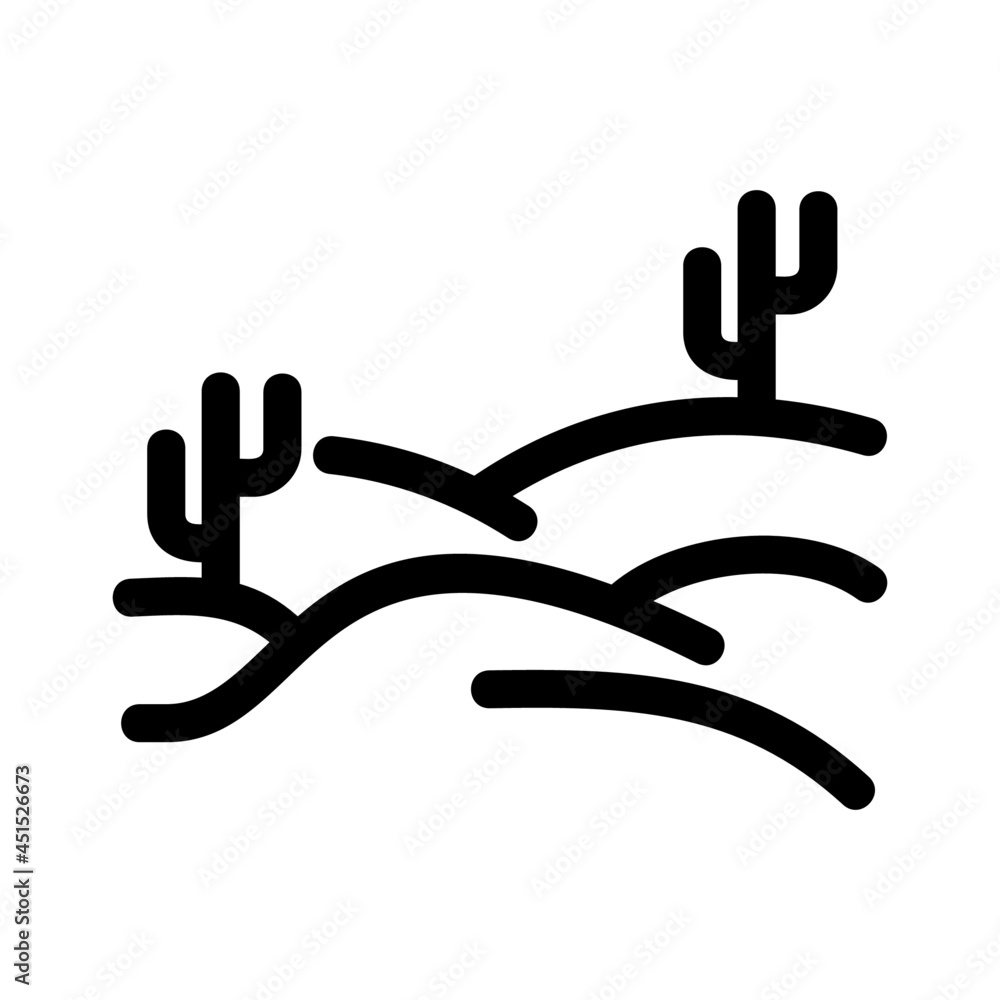 Obraz premium desert icon or logo isolated sign symbol vector illustration - high quality black style vector icons 