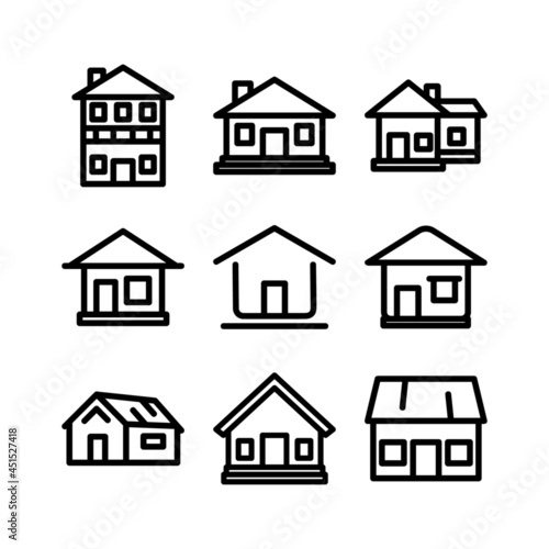 house icon or logo isolated sign symbol vector illustration - high quality black style vector icons 