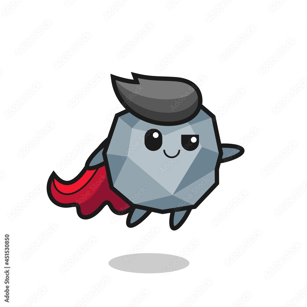 cute stone superhero character is flying cute stone superhero character is flying
