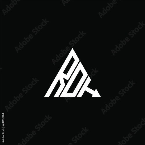 RDH letter logo creative design. RDH unique design, ROH letter logo creative design. ROH unique design

