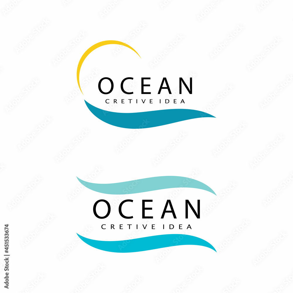 Water wave icon vector illustration design logo Water wave icon vector illustration design logo