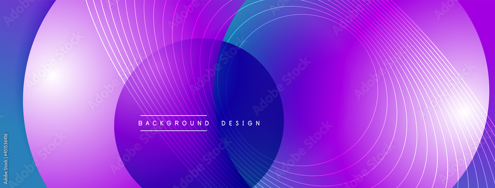 Gradient circles with shadows. Vector techno abstract background. Modern overlapping forms wallpaper background, design template Gradient circles with shadows. Vector techno abstract background. Modern overlapping forms wallpaper background, design template