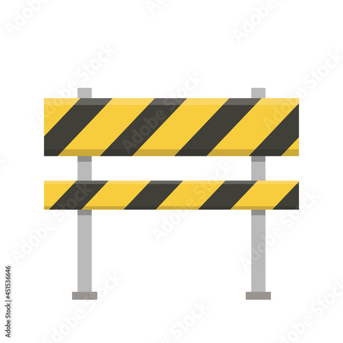 Barricade block vector. fence vector. wallpaper. free space for text.