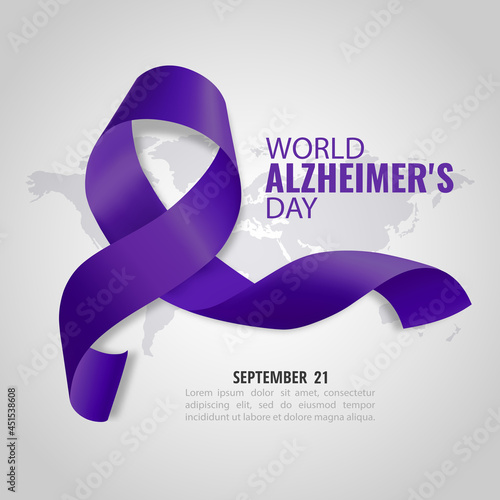 Vector Illustration of World Alzheimer's Day

