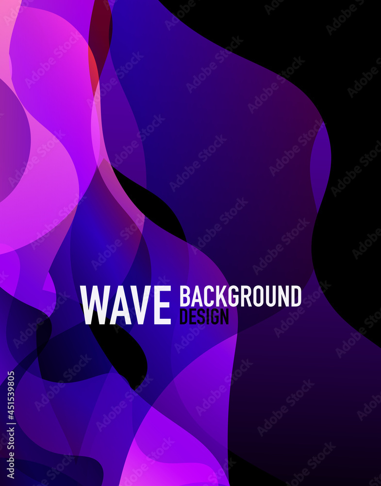 Vertical fluid gradient wave abstract background. Bright color waves in the dark. Vector Illustration For Wallpaper, Banner, Background, Landing Page Vertical fluid gradient wave abstract background. Bright color waves in the dark. Vector Illustration For Wallpaper, Banner, Background, Landing Page