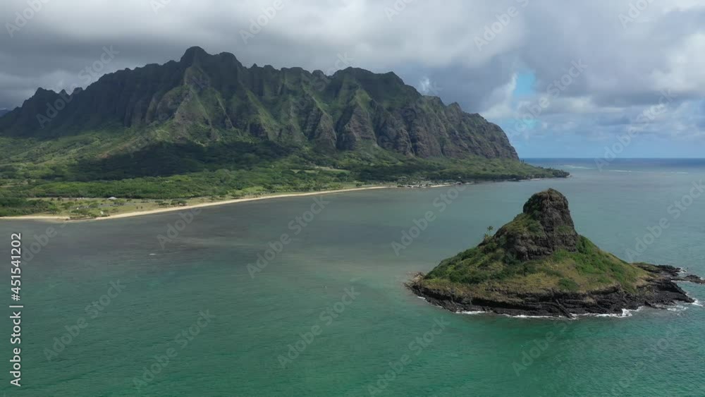 Drone view off the coast of the North Shore of Oahu, Hawaii. Drone view off the coast of the North Shore of Oahu, Hawaii.