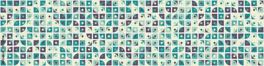 Fototapeta premium Abstract Geometric Pattern generative computational art illustration