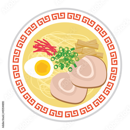 塩ラーメン　Ramen vector illustration