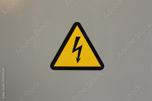 High voltage sign