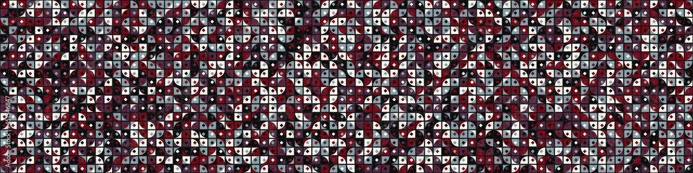 Abstract Geometric Pattern generative computational art illustration